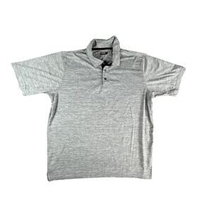 Bolle Polo Shirt Mens XL Gray Golf Collar Short Sleeve Lightweight Casual